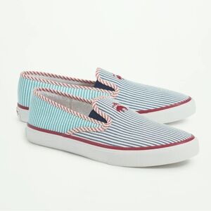 Sperry x Brooks Brothers "Seersucker" Slip On Size 5.5